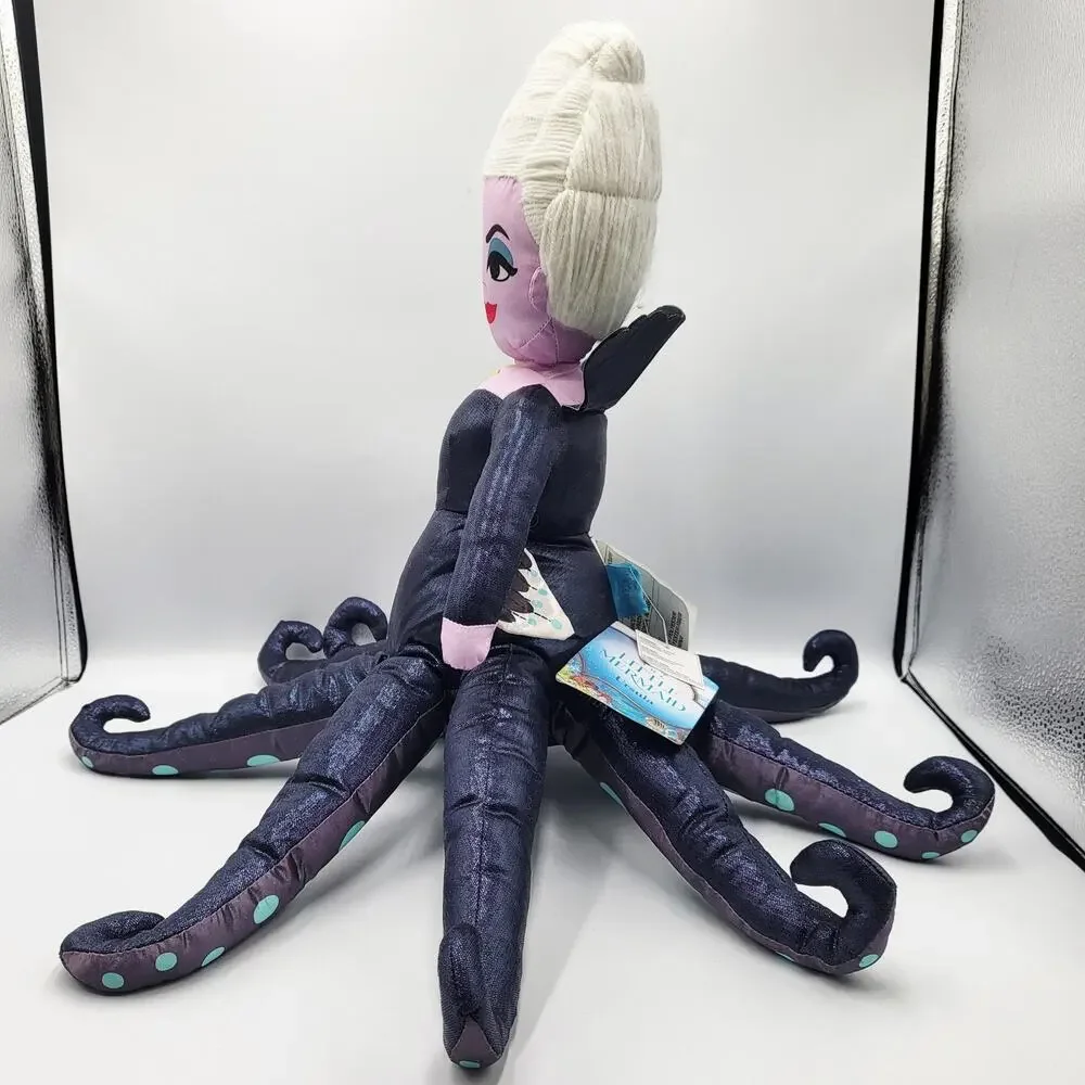 NWT Disney The Little Mermaid Ursula Octopus Shape Plush Buddy Pillow Decorative